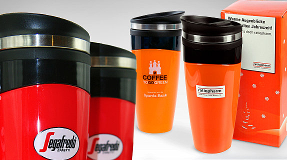 Coffee to go Thermobecher Kunststoff